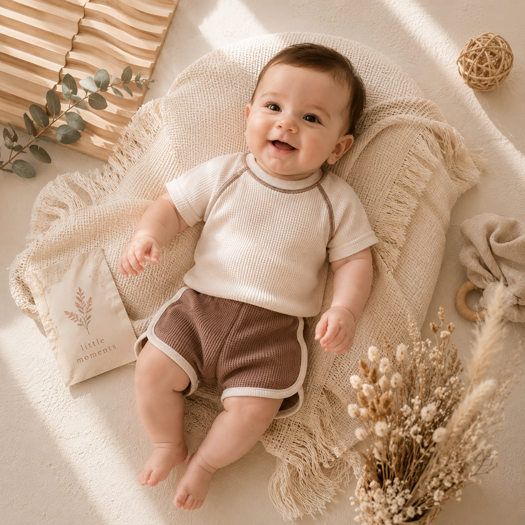 Babies Summer Clothes For Unisex Baby Short Sleeve Outfit Top Shorts