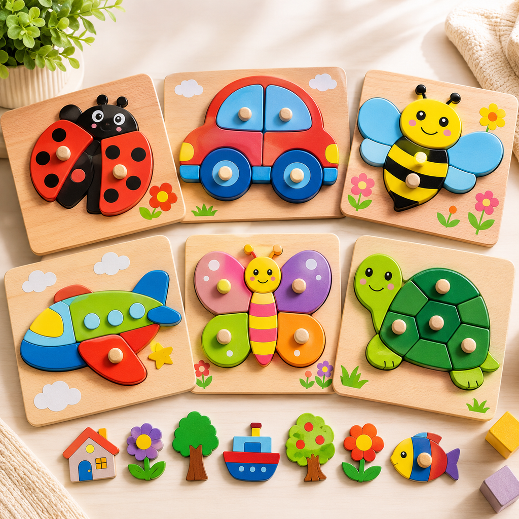 children's wooden puzzle toys