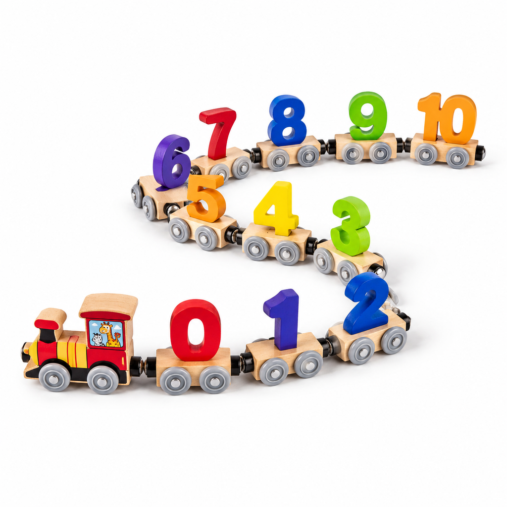 Children's Magnetic Car Educational Wooden Toys